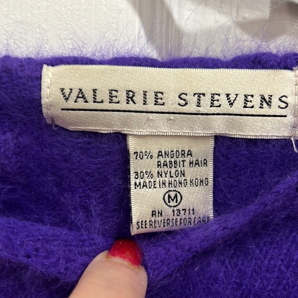 Valerie Stevens, angora sweater size medium - Picture 2 of 7